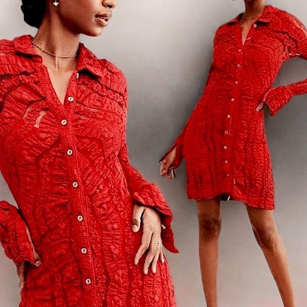 Free People Shayla Lace Mini Dress - Picture 16 of 16